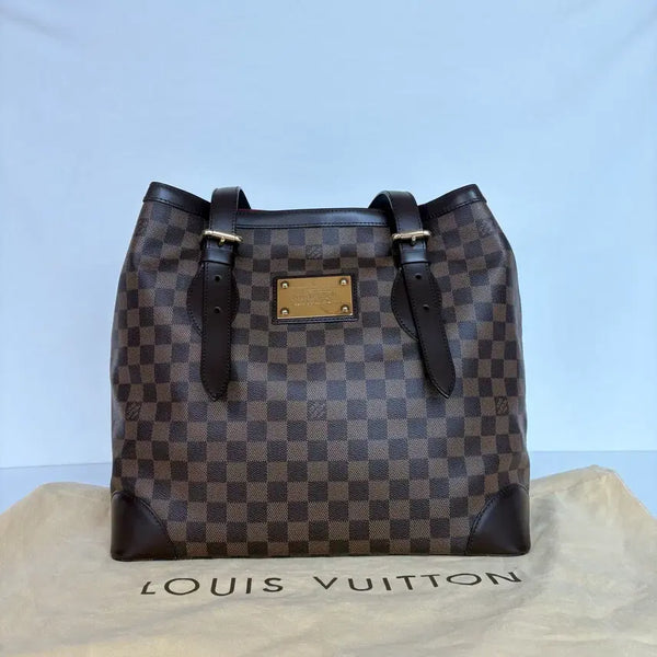 [BUNJANG] Louis Vuitton Hampstead GM Damier Ebene Shoulder Bag / 정품 루이비통 햄스테드 GM 다미에 에벤 숄더백