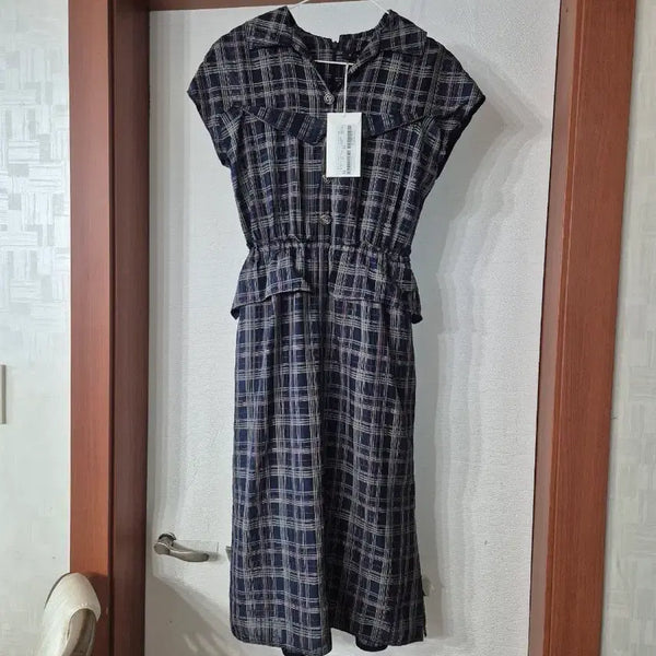 [BUNJANG] It MICHAA Checked Short-Sleeve Dress / 잇미샤 체크무늬 반팔 원피스 새상품 정가1.190.000원
