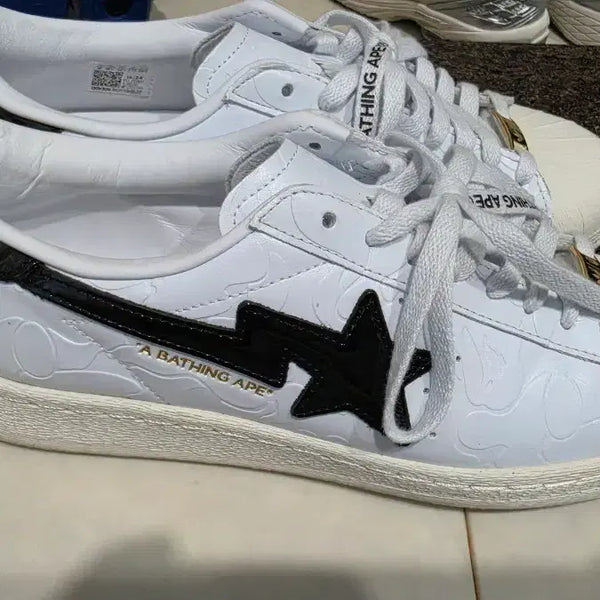 [BUNJANG] Adidas x Bape Superstar White JR2701 / [270] 아디다스 x 베이프 슈퍼스타 화이트 JR2701