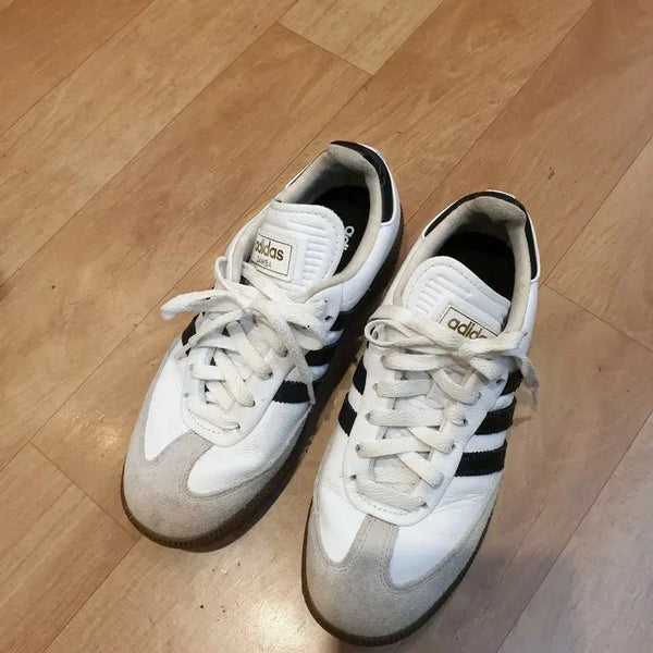 [BUNJANG] Adidas Samba White Black / 아디다스 삼바 흰색 검정색