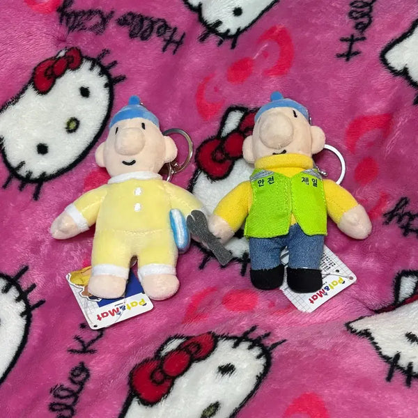 [BUNJANG] Pat & Mat Plush Keychain / 패트와 매트 인형키링