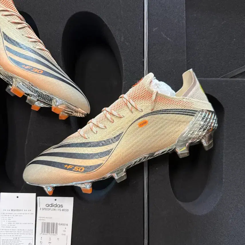 [BUNJANG] Adidas Messi Speedflow.1 F50 Retrono Limited Edition FG Soccer Cleats / (265) (정가이하) 메시 스피드플로우.1 F50 Retrono 소장용
