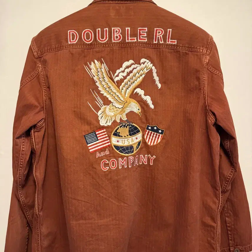 [BUNJANG] RRL Eagle Embroidery Work Shirt / 더블알엘 rrl 26ss 이글자수 러스트 워크셔츠