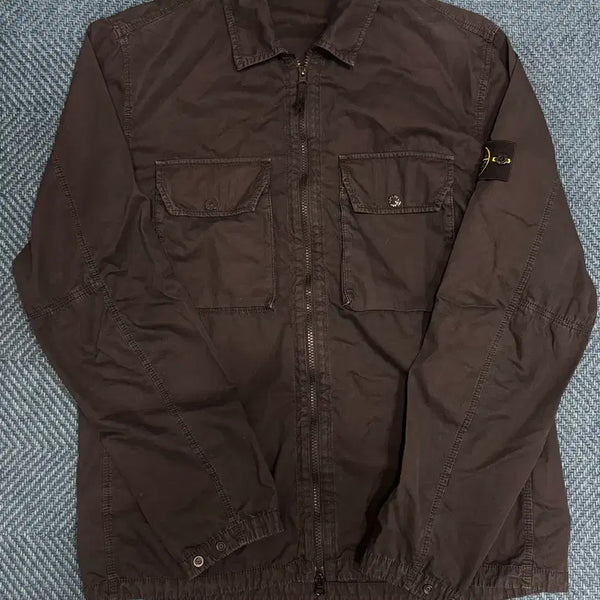 [BUNJANG] Stone Island 21FW Old Effect Overshirt Black XL / 스톤아일랜드 21fw 올드이펙트 오버셔츠 (XL)