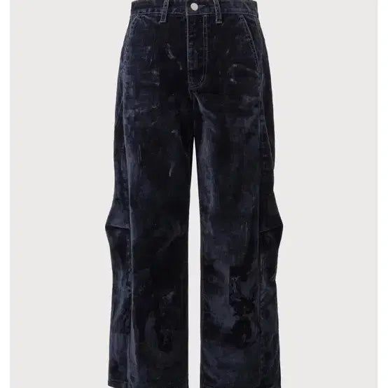 [BUNJANG] Ssondio Curved Loose Fit Velvet Pants Size 1 / 쏭스튜디오 Curved loose fit velvet pants 1사이즈