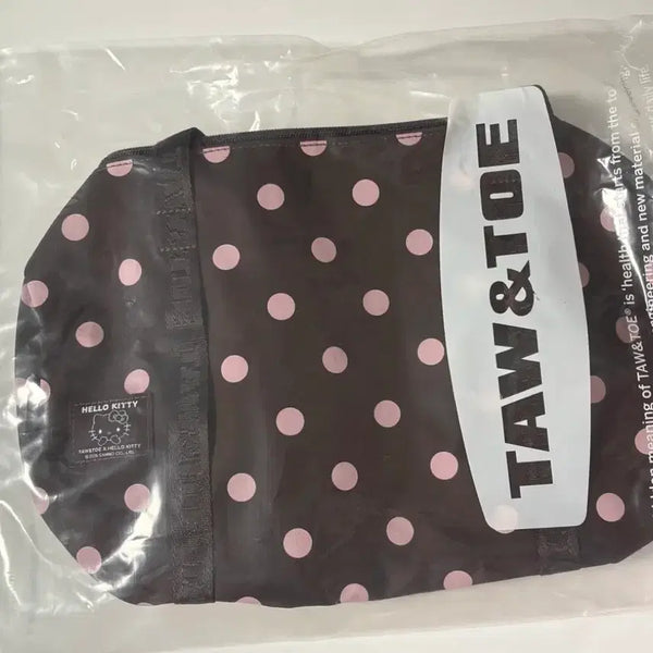 [BUNJANG] Tonymoly x Hello Kitty Collaboration Dot Pattern Duffle Bag / 토앤토 헬로키티 가방 토앤토 키티 더플백