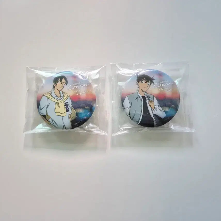 [BUNJANG] Detective Conan Sega Kuji Can Badge Bundle Set - Shinichi Kudo & Kenji Hagiwara / (일괄) 명탐정코난 세가 쿠지 캔뱃지 쿠도 신이치 하기와라 켄지