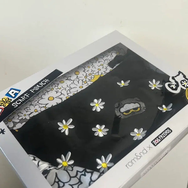 [BUNJANG] Rom&nd Joanne Friends Scarf Pouch Set / 롬앤 조앤프렌즈 스카프 파우치 미개봉 새상품