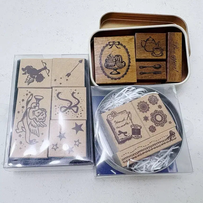 [BUNJANG] Wooden Stamp Set / 우드스탬프세트 판매