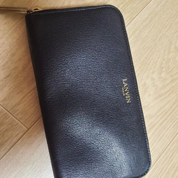 [BUNJANG] Lanvin Paris Leather Zipper Long Wallet / 랑방 파리 가죽 지퍼 장지갑