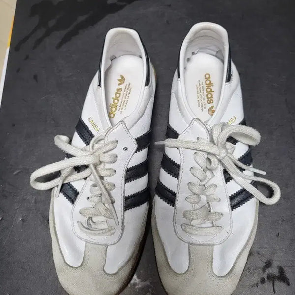 [BUNJANG] Adidas Samba Sneakers White/Black 230mm / 아디다스 삼바 화이트/블랙 230mm 상태매우좋음