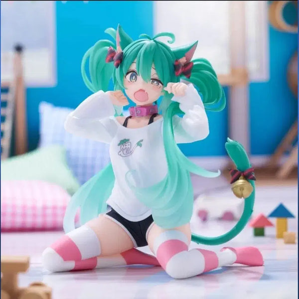[BUNJANG] Hatsune Miku Nekomini T-shirt Ver. Desktop Figure (Box Included) / (박스 O)하츠네 미쿠 네코미미 티셔츠 Ver. 데스크탑 피규어 급처