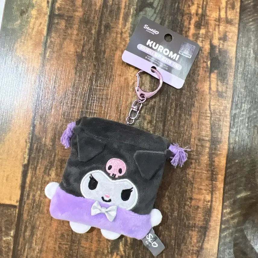 [BUNJANG] Sanrio Kuromi Mini Drawstring Pouch Keyring / 정품 산리오 쿠로미 미니 컬러 조리개 파우치 키링