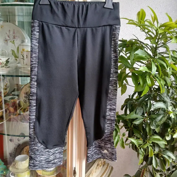[BUNJANG] Adidas Women's 7/8 Spandex Leggings Black S / 아디다스 여성 7부 레깅스 블랙 S