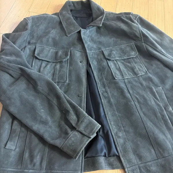 [BUNJANG] Noir Larmes Suede Jacket Grey Size 50 / 느와르라르메스 스웨이드자켓 그레이 50사이즈
