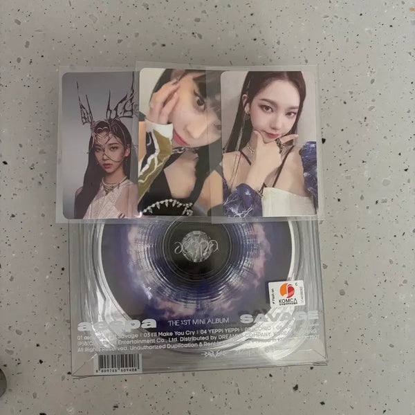 [BUNJANG] Aespa Savage CD Bundle Set Photocard / 에스파 세비지cd 포카 일괄