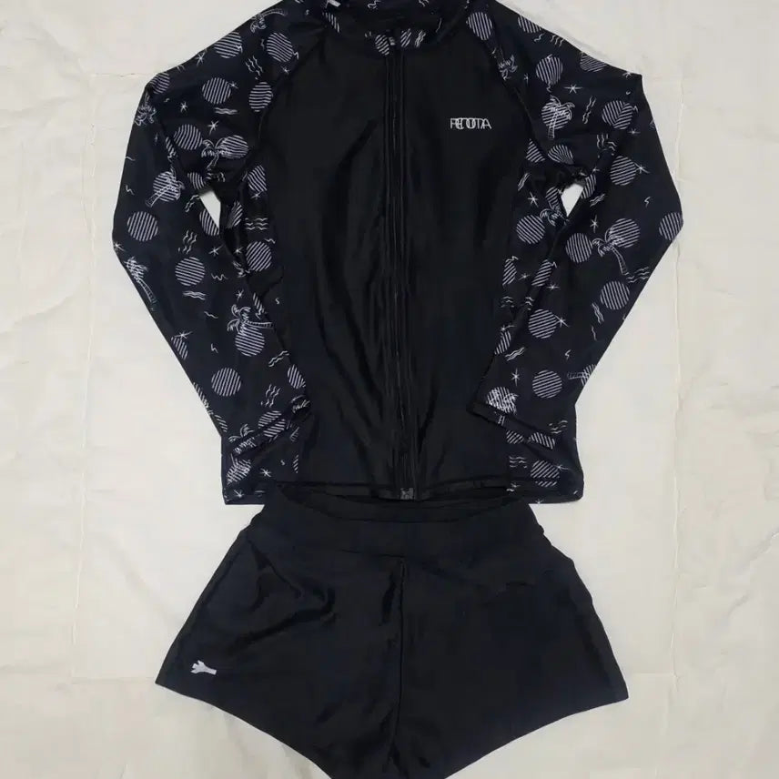 [BUNJANG] Girls' Rash Guard Set (Size 80) / 여아 래쉬가드 80 세트 (가반36cm)