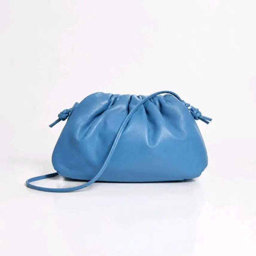[BUNJANG] Lambskin Shirring Crossbody Bag / 양가죽 셔링 크로스백