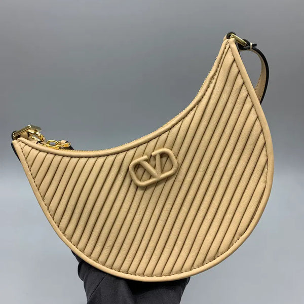 [BUNJANG] Valentino Garavani VLogo Signature Mini Hobo Bag Beige / 267002988 발렌티노 가바라니 V로고 시그니처 미니 호보백 베이지