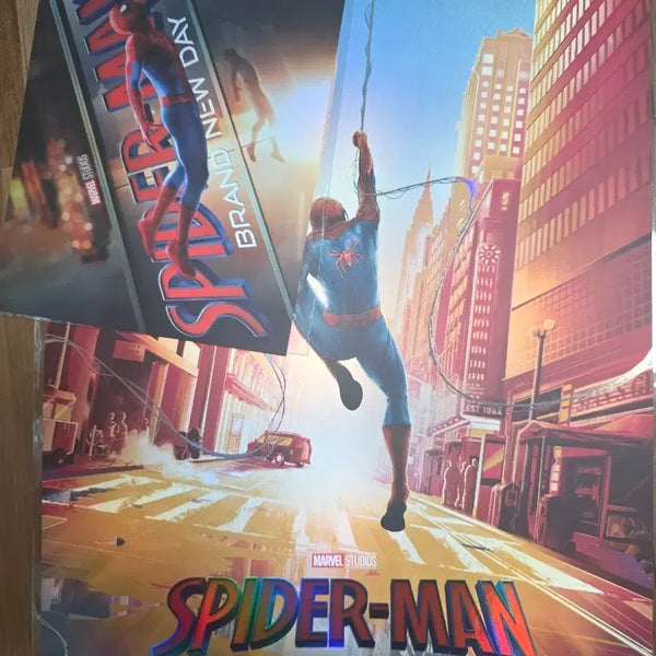 [BUNJANG] Spider-Man "Brand New Day" A3 Poster & Art Card Bundle Set / 2종일괄) 스파이더맨 광음포 + 아트카드