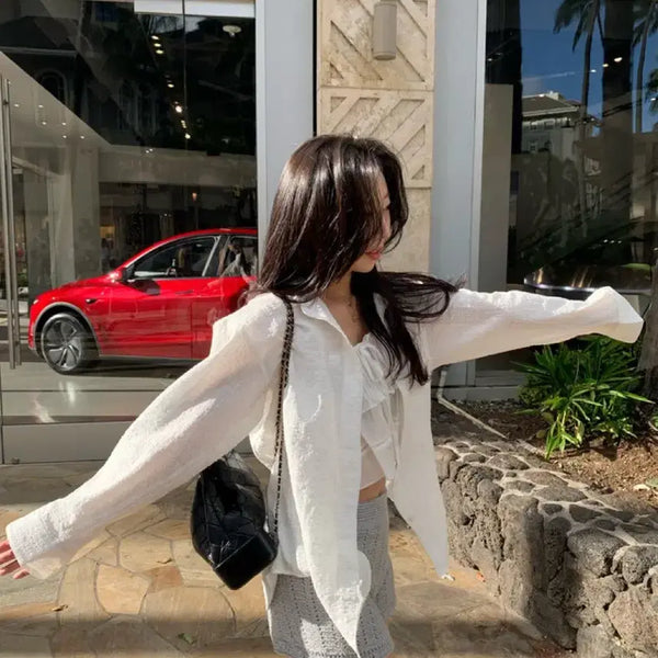 [BUNJANG] Siyé Summer White Shirt / (새상품) 시예 Summer white shirt 썸머 화이트 셔츠