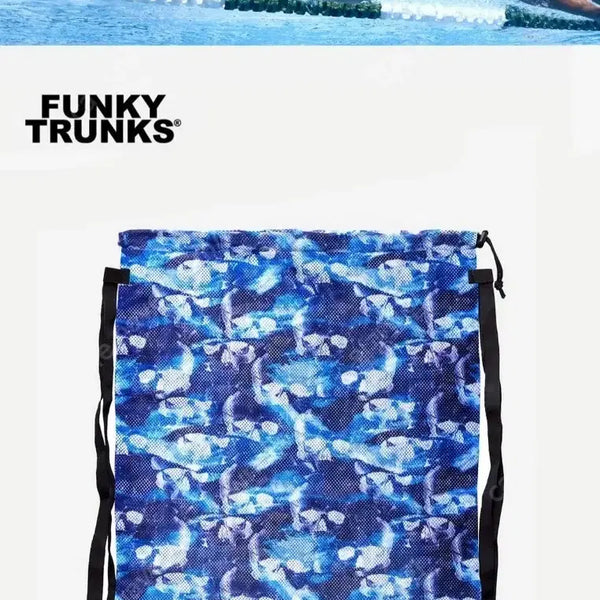 [BUNJANG] Funky Trunks Mesh Gear Bag Blue / 펑키트렁크 메쉬 기어 백 블루 Mash Gear Bag/Head First/수영장비/수영용품