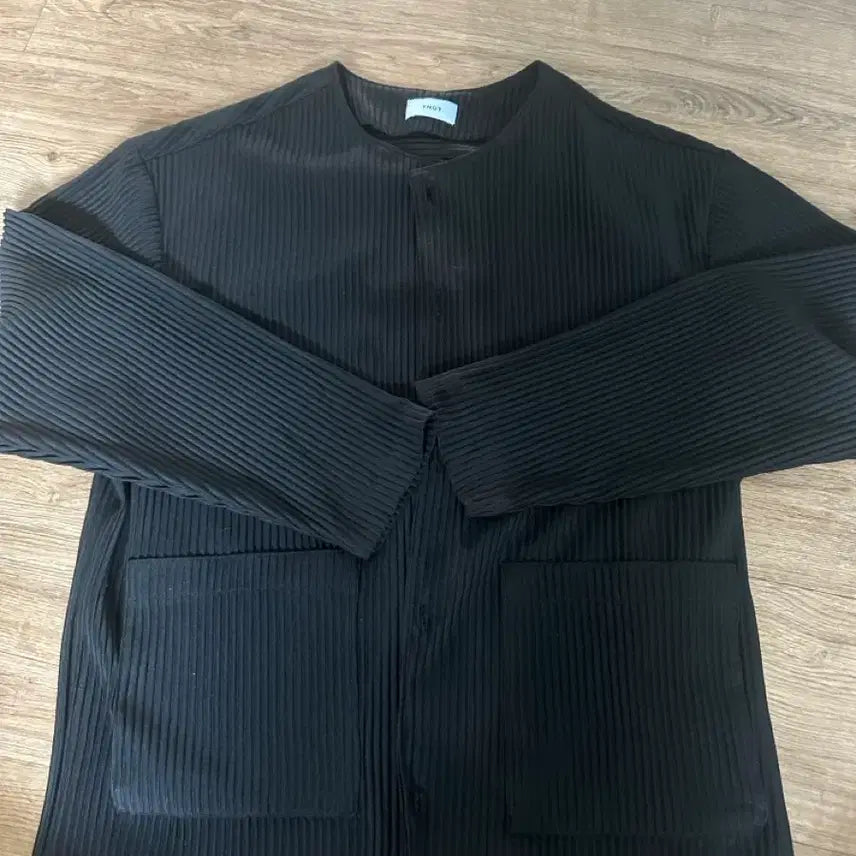 [BUNJANG] TNGT Pleated Collarless Shirt / tngt 플리츠 논카라 셔츠