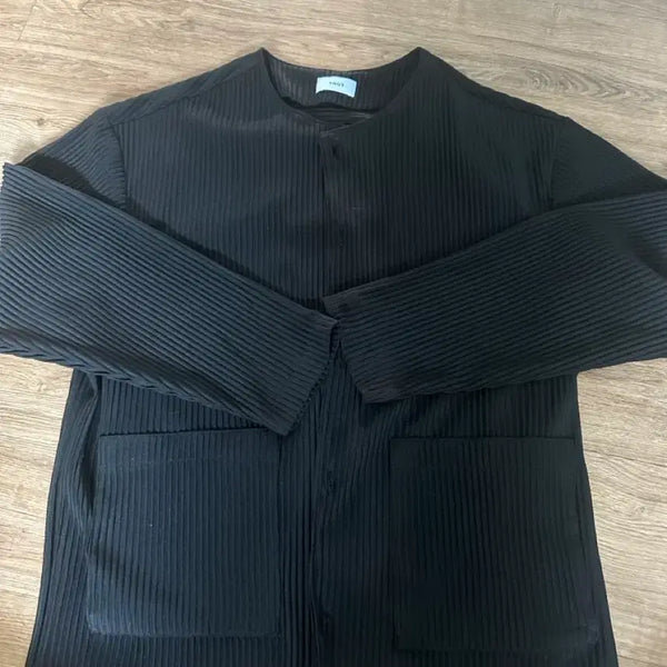 [BUNJANG] TNGT Pleated Collarless Shirt / tngt 플리츠 논카라 셔츠