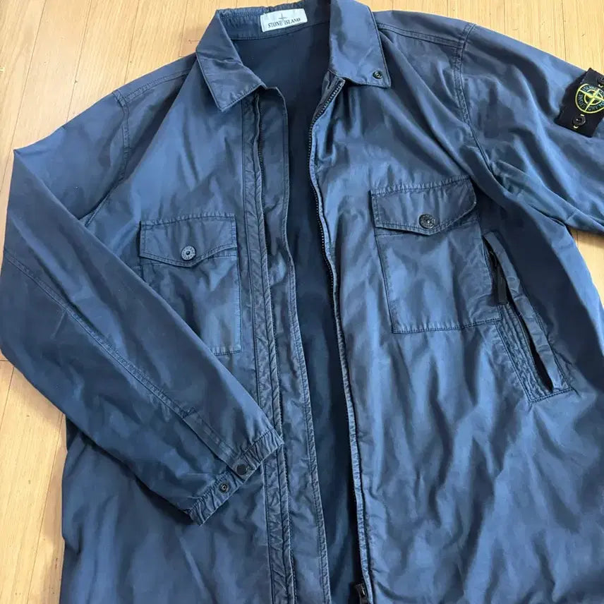 [BUNJANG] Stone Island Gabardine Overshirt Jacket / (XL)스톤아일랜드 개버딘 오버셔츠 자켓