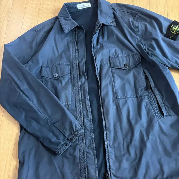 [BUNJANG] Stone Island Gabardine Overshirt Jacket / (XL)스톤아일랜드 개버딘 오버셔츠 자켓
