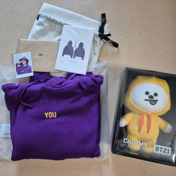 [BUNJANG] BTS Jimin Hoody Set Bundle + Chimmy / 방탄 지민 후드 플셋 + 치미 일괄