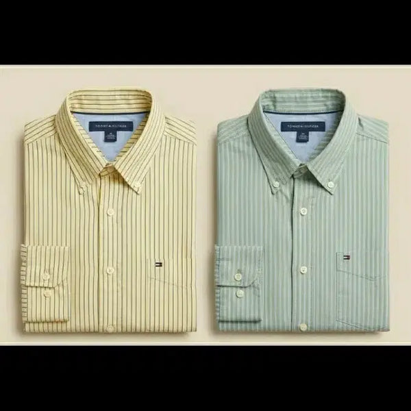 [BUNJANG] Vintage Tommy Hilfiger Striped Short-Sleeve Shirts / 정품 [빈티지] 타미힐피거 반팔 셔츠  개당 가격