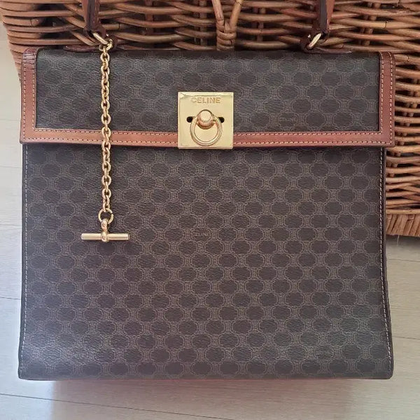 [BUNJANG] Celine Macadam Top Handle Tote Bag / 셀린느 미카담 탑핸들