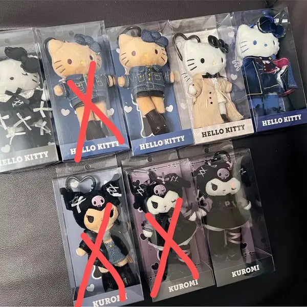 [BUNJANG] Sanrio Hong Kong Limited Long-Legged Mascot Doll Keyring (Hello Kitty, My Melody, Kuromi) / 산리오 홍콩 한정판 롱다리 마스코트 인형 키링 키티 마멜 쿠로미