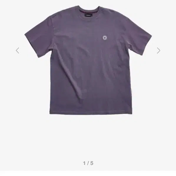 [BUNJANG] 999humanity Everyday Easy Logo Short Sleeve T-Shirt Purple (M) / 999휴머니티 에브리데이 이지 로고 반팔 티 퍼플 (M)