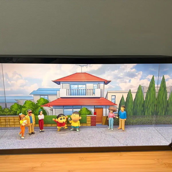 [BUNJANG] Figure Field Crayon Shin-chan Diorama LED Display Cabinet / 피규필드 짱구 피규어 디오라마 LED 장식장