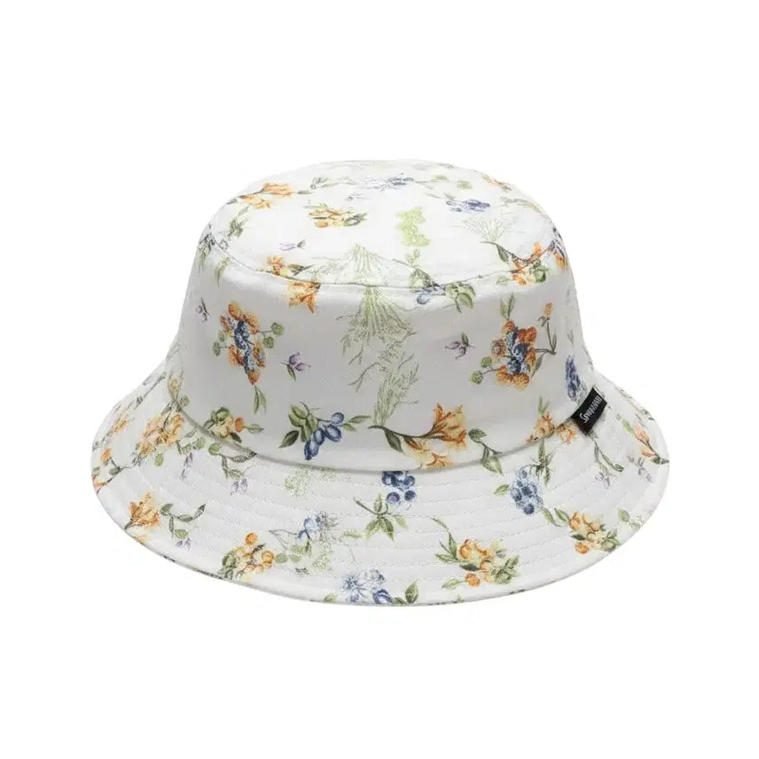 [BUNJANG] Marie Claire Logo Floral Bucket Hat / F사이즈/ 마리끌레르 로고 잔꽃 버킷햇
