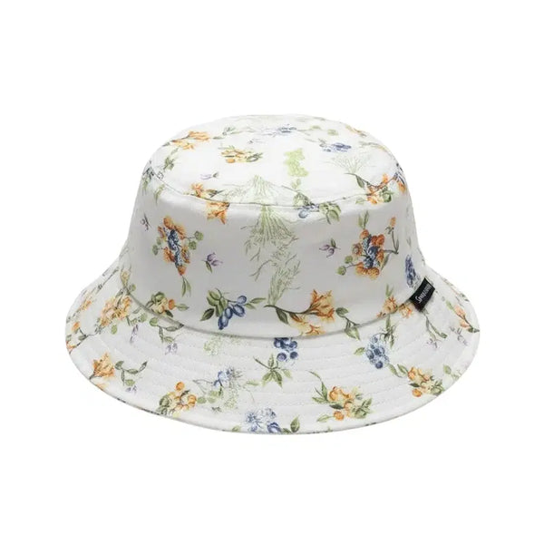 [BUNJANG] Marie Claire Logo Floral Bucket Hat / F사이즈/ 마리끌레르 로고 잔꽃 버킷햇