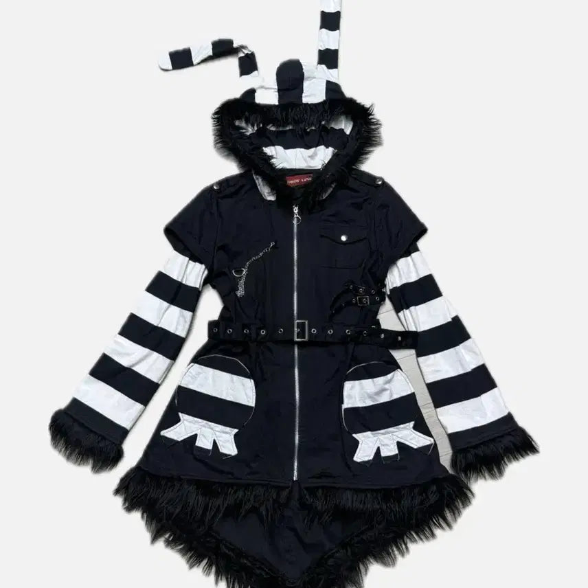 [BUNJANG] Bodyline Usamimi Hoodie Zip-Up / 바디라인 우사미미 후드집업
