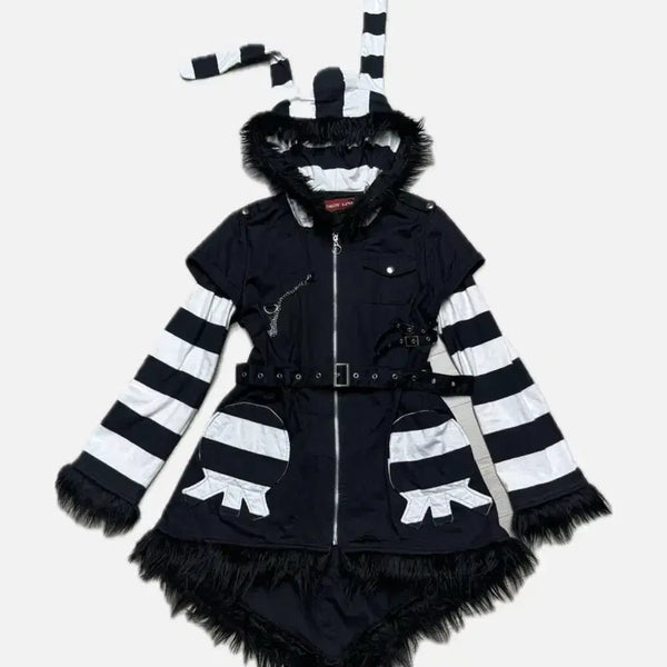 [BUNJANG] Bodyline Usamimi Hoodie Zip-Up / 바디라인 우사미미 후드집업