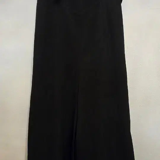 [BUNJANG] Black Shoulder Ribbon Wide Jumpsuit / 멋스런 블랙 어깨리본 와이드점프수트