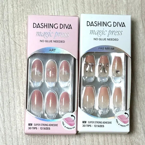 [BUNJANG] Dashing Diva Nail Tips 2 Types (Sealed) / 데싱디바 네일팁 2종 (미개봉)