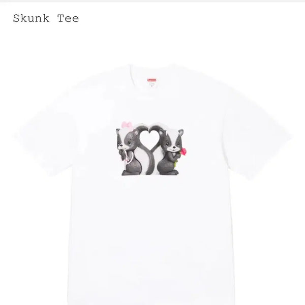 [BUNJANG] Supreme Skunk Short Sleeve T-shirt White M / 슈프림 스컹크 반팔티 화이트 m