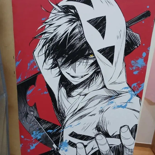 [BUNJANG] Satsuriku no Tenshi (Angels of Death) Zach & Isaac Poster Tapestry / 살육의 천사 잭 아이작 포스터 태피스트리