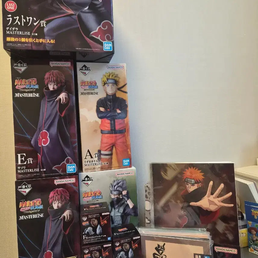 [BUNJANG] Naruto Master Grade Figures Set (Naruto, Sasori, Kakashi, Deidara) / 나루토 마스터라이즈 피규어 ( 나루토, 사소리, 카카시,데이다라)