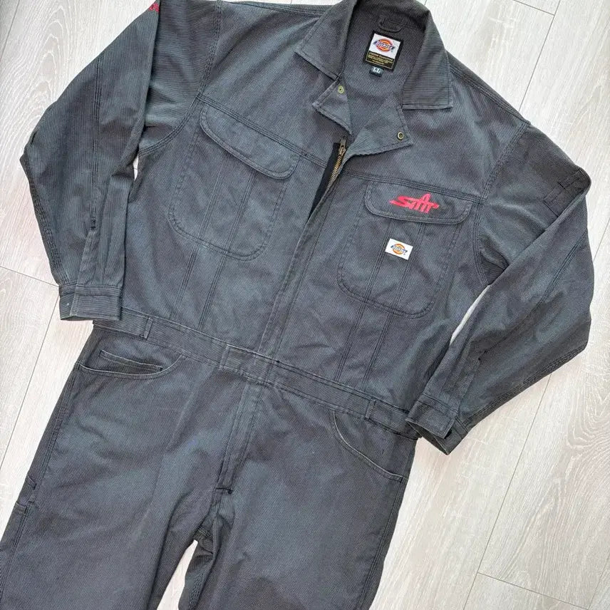 [BUNJANG] Dickies Japan Vintage Hickory Stripe Boiler Suit Jumpsuit (90s-2000s) / DICKIES JAPAN (90s-2000s) 정품/빈티지 히코리 스트라이프 점프수트 (보일러슈트) 디키즈 재팬