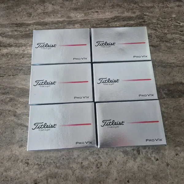 [BUNJANG] Titleist Pro V1X Golf Balls (6-Ball Sleeve, 6 Boxes) / 타이틀리스트 PRO V1X 골프공 6구 6박스