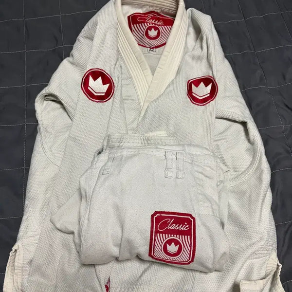 [BUNJANG] Kingz Classic Jiu Jitsu Gi A2 White / 킹즈 클래식 주짓수 도복 A2 화이트