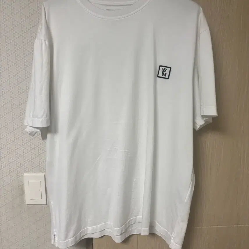 [BUNJANG] Wooyoungmi Back Logo Short Sleeve T-shirt / 우영미 백로고 반팔티