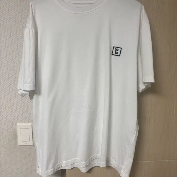 [BUNJANG] Wooyoungmi Back Logo Short Sleeve T-shirt / 우영미 백로고 반팔티